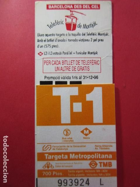Colecionismos Bilhetes de Transporte: TARJETA RESISTIVA - Ref: COL_RESISTIVA - COL_RES_T1 - 1996 - NARANJA - 700 PESETAS NEBOT