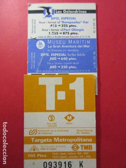 Colecionismos Bilhetes de Transporte: TARJETA RESISTIVA - Ref: COL_RESISTIVA - COL_RES_T1 - 1996 - NARANJA - 700 PESETAS CALMELL
