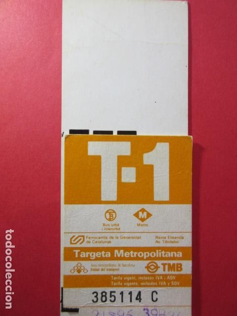 Colecionismos Bilhetes de Transporte: TARJETA RESISTIVA - Ref: COL_RESISTIVA - COL_RES_T1 - 1996 - NARANJA - SIN PRECIO - TARIFA VIGENTE