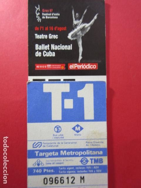 Colecionismos Bilhetes de Transporte: TARJETA RESISTIVA - Ref: COL_RESISTIVA - COL_RES_T1 - 1997 - AZUL - 740 PESETAS - CALMELL
