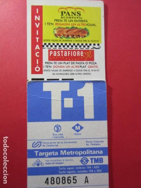 Colecionismos Bilhetes de Transporte: TARJETA RESISTIVA - Ref: COL_RESISTIVA - COL_RES_T1 - 1997 - AZUL - SIN PRECIO - TAR.VIG - CALMELL