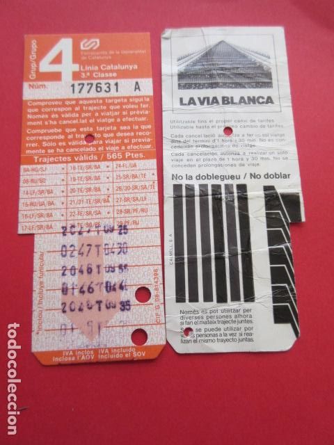 Coleccionismo Billetes de transporte: TARJETA RESISTIVA - Ref: COL_RESISTIVA - COL_RES_FGC - FERROCARRILES GENERALITAT VER FOTO TODAS DIFE