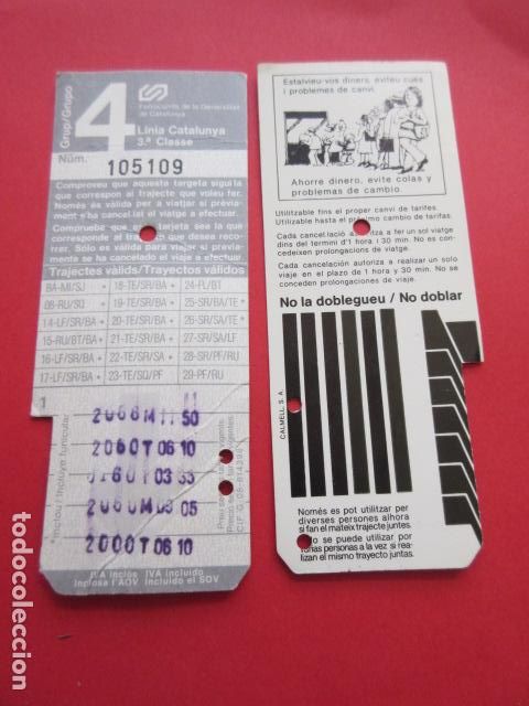Coleccionismo Billetes de transporte: TARJETA RESISTIVA - Ref: COL_RESISTIVA - COL_RES_FGC - FERROCARRILES GENERALITAT VER FOTO TODAS DIFE