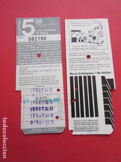 Collectables Transport Tickets: TARJETA RESISTIVA - Ref: COL_RESISTIVA - COL_RES_FGC - FERROCARRILES GENERALITAT VER FOTO TODAS DIFE