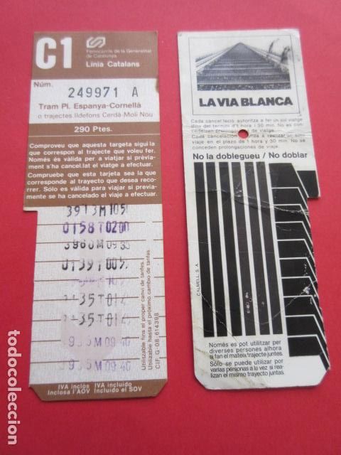 Collectables Transport Tickets: TARJETA RESISTIVA - Ref: COL_RESISTIVA - COL_RES_FGC - FERROCARRILES GENERALITAT VER FOTO TODAS DIFE