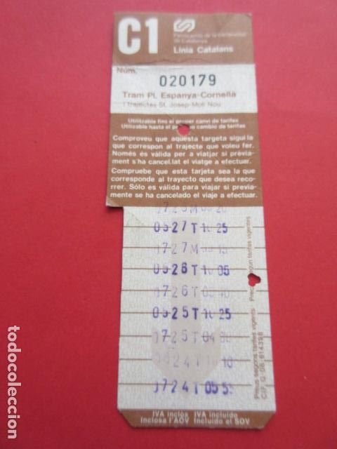 Collectables Transport Tickets: TARJETA RESISTIVA - Ref: COL_RESISTIVA - COL_RES_FGC - FERROCARRILES GENERALITAT VER FOTO TODAS DIFE