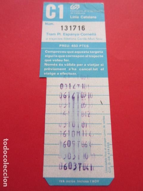 Collectables Transport Tickets: TARJETA RESISTIVA - Ref: COL_RESISTIVA - COL_RES_FGC - FERROCARRILES GENERALITAT VER FOTO TODAS DIFE
