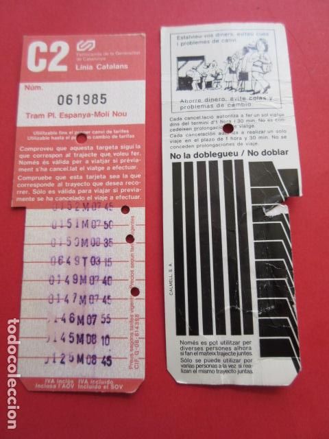 Collectables Transport Tickets: TARJETA RESISTIVA - Ref: COL_RESISTIVA - COL_RES_FGC - FERROCARRILES GENERALITAT VER FOTO TODAS DIFE
