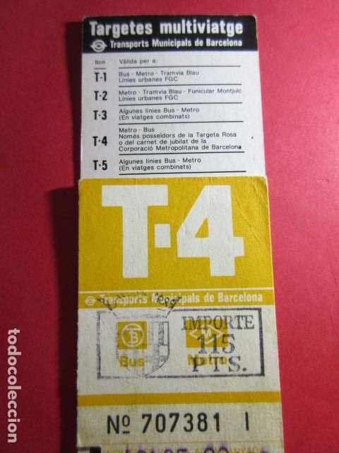 Collectables Transport Tickets: TARJETA RESISTIVA - Ref: COL_RESISTIVA - COL_RES_T4 - 1985 - AMARILLO - 115 PESETAS