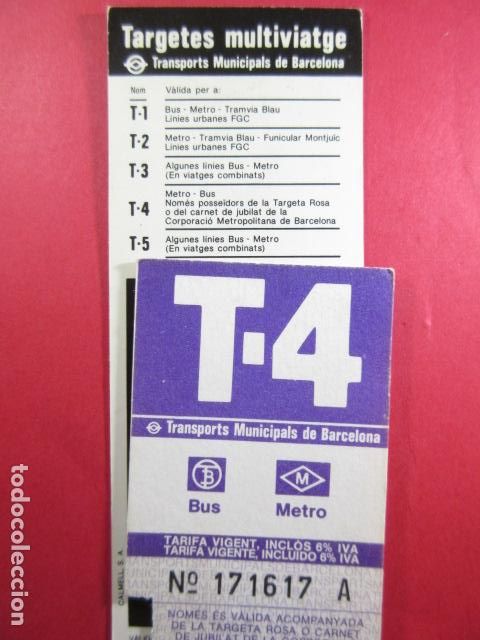 Collectables Transport Tickets: TARJETA RESISTIVA - Ref: COL_RESISTIVA - COL_RES_T4 - 1986 - LILA - SIN PRECIO - TARIFA VIGENTE