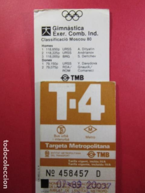 Collectables Transport Tickets: TARJETA RESISTIVA - Ref: COL_RESISTIVA - COL_RES_T4 - 1988-89 - MARRON - SI PRECIO - TARIFA VIGENTE