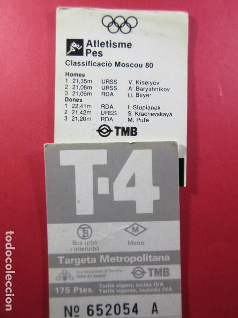 Collectables Transport Tickets: TARJETA RESISTIVA - Ref: COL_RESISTIVA - COL_RES_T4 - 1989 - GRIS - 175 PESETAS