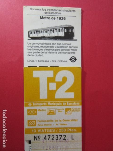 Collectables Transport Tickets: TARJETA RESISTIVA - Ref: COL_RESISTIVA - COL_RES_T2 - 1985/86 - AMARILLA - 250 PESETAS - 10 VIAJES