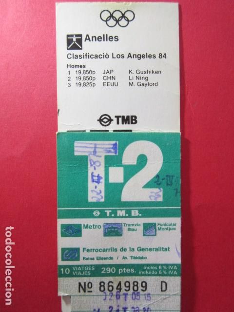 Collectionnisme Billets de transport: TARJETA RESISTIVA - Ref: COL_RESISTIVA - COL_RES_T2 - 1987/88 - VERDE - 290 PESETAS TMB - 10 VIAJES