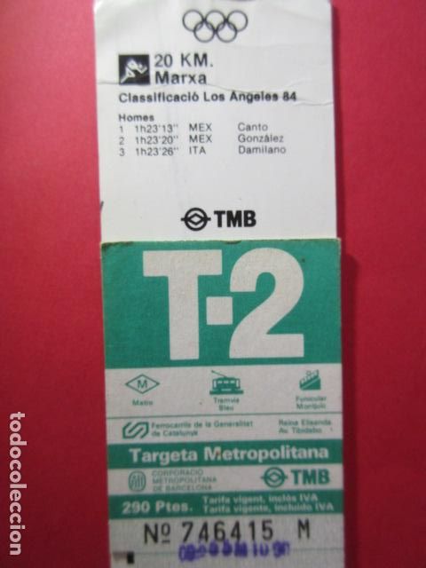 Collectionnisme Billets de transport: TARJETA RESISTIVA - Ref: COL_RESISTIVA - COL_RES_T2 - 1987/88 - VERDE - 290 PSESTAS TMB -
