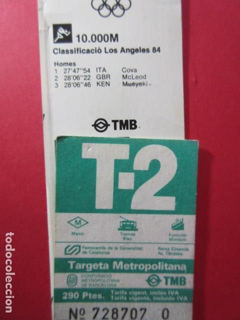 Collectionnisme Billets de transport: TARJETA RESISTIVA - Ref: COL_RESISTIVA - COL_RES_T2 - 1987/88 - VERDE - 290 PSESTAS TMB -