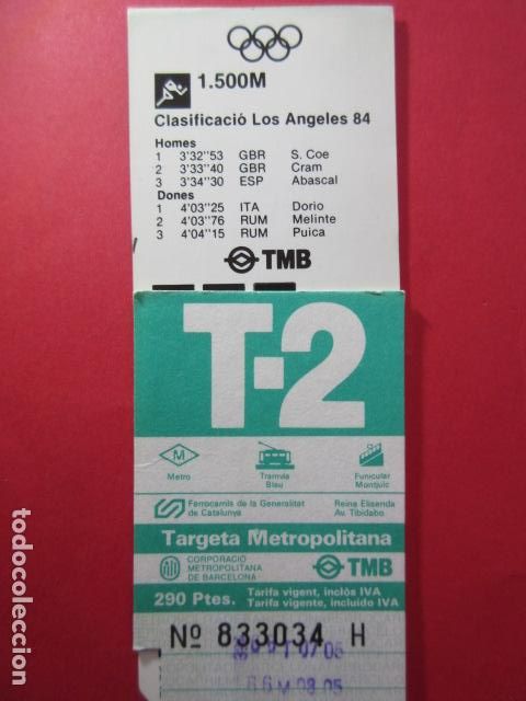 Collectionnisme Billets de transport: TARJETA RESISTIVA - Ref: COL_RESISTIVA - COL_RES_T2 - 1987/88 - VERDE - 290 PSESTAS TMB -
