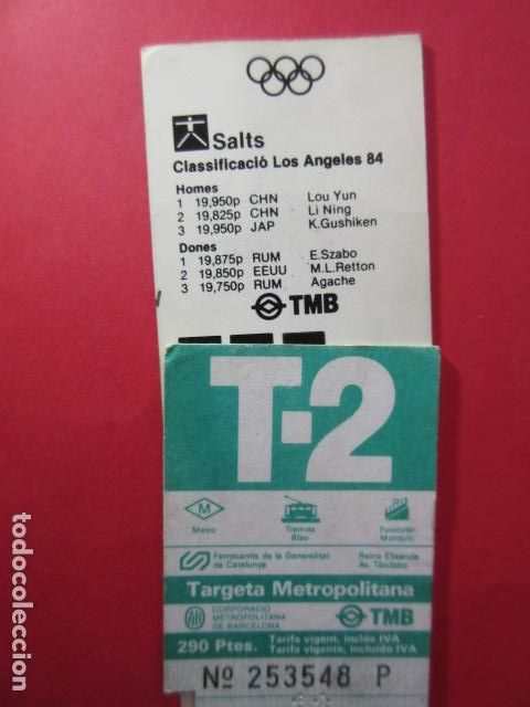 Collectionnisme Billets de transport: TARJETA RESISTIVA - Ref: COL_RESISTIVA - COL_RES_T2 - 1987/88 - VERDE - 290 PSESTAS TMB -