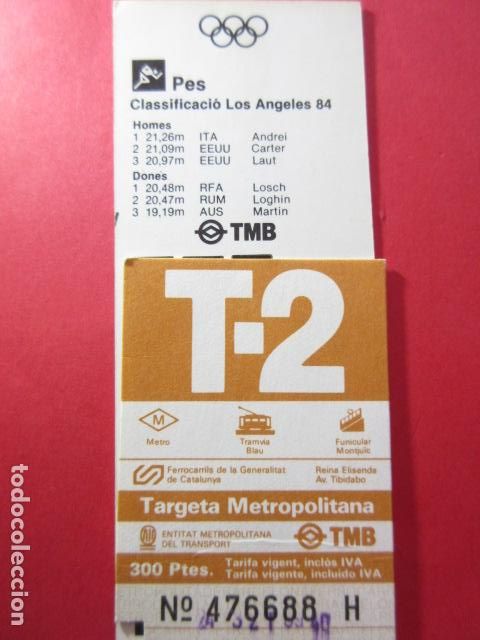 Colecionismos Bilhetes de Transporte: TARJETA RESISTIVA - Ref: COL_RESISTIVA - COL_RES_T2 - 1988/89 - MARRON - 300 PSESTAS -