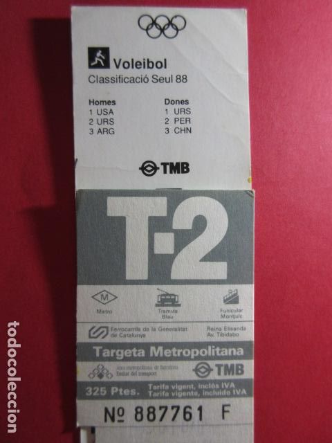 Coleccionismo billetes de transporte: TARJETA RESISTIVA - Ref: COL_RESISTIVA - COL_RES_T2 - 1989/90 - GRIS - 325 PESETAS