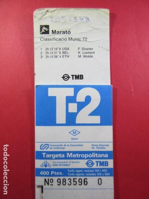 Coleccionismo billetes de transporte: TARJETA RESISTIVA - Ref: COL_RESISTIVA - COL_RES_T2 - 1991/92 - AZUL - 400 PESETAS