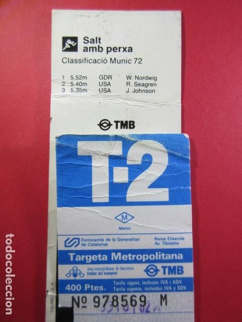 Coleccionismo billetes de transporte: TARJETA RESISTIVA - Ref: COL_RESISTIVA - COL_RES_T2 - 1991/92 - AZUL - 400 PESETAS