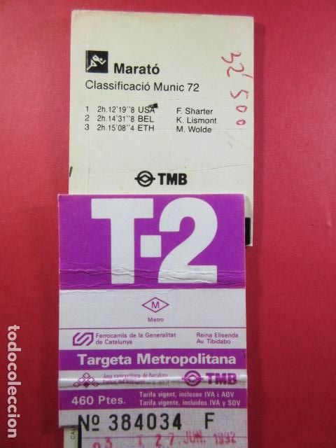 Coleccionismo billetes de transporte: TARJETA RESISTIVA - Ref: COL_RESISTIVA - COL_RES_T2 - 1992/93 - MORADO - 460 PESETAS