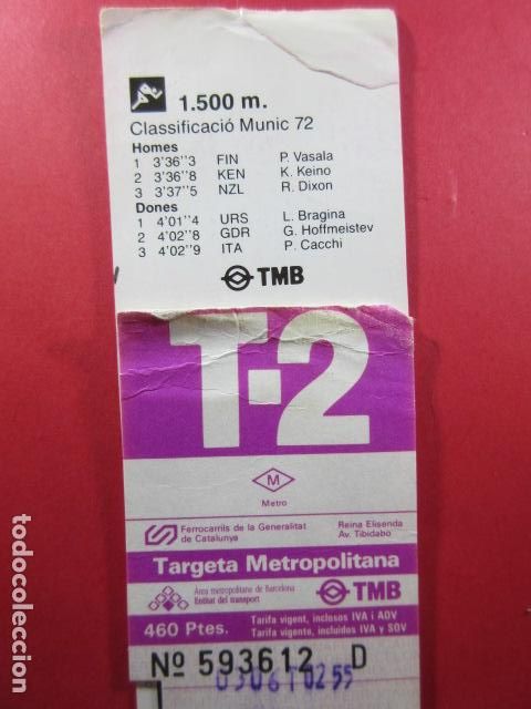 Collectables Transport Tickets: TARJETA RESISTIVA - Ref: COL_RESISTIVA - COL_RES_T2 - 1992/93 - MORADO - 460 PESETAS
