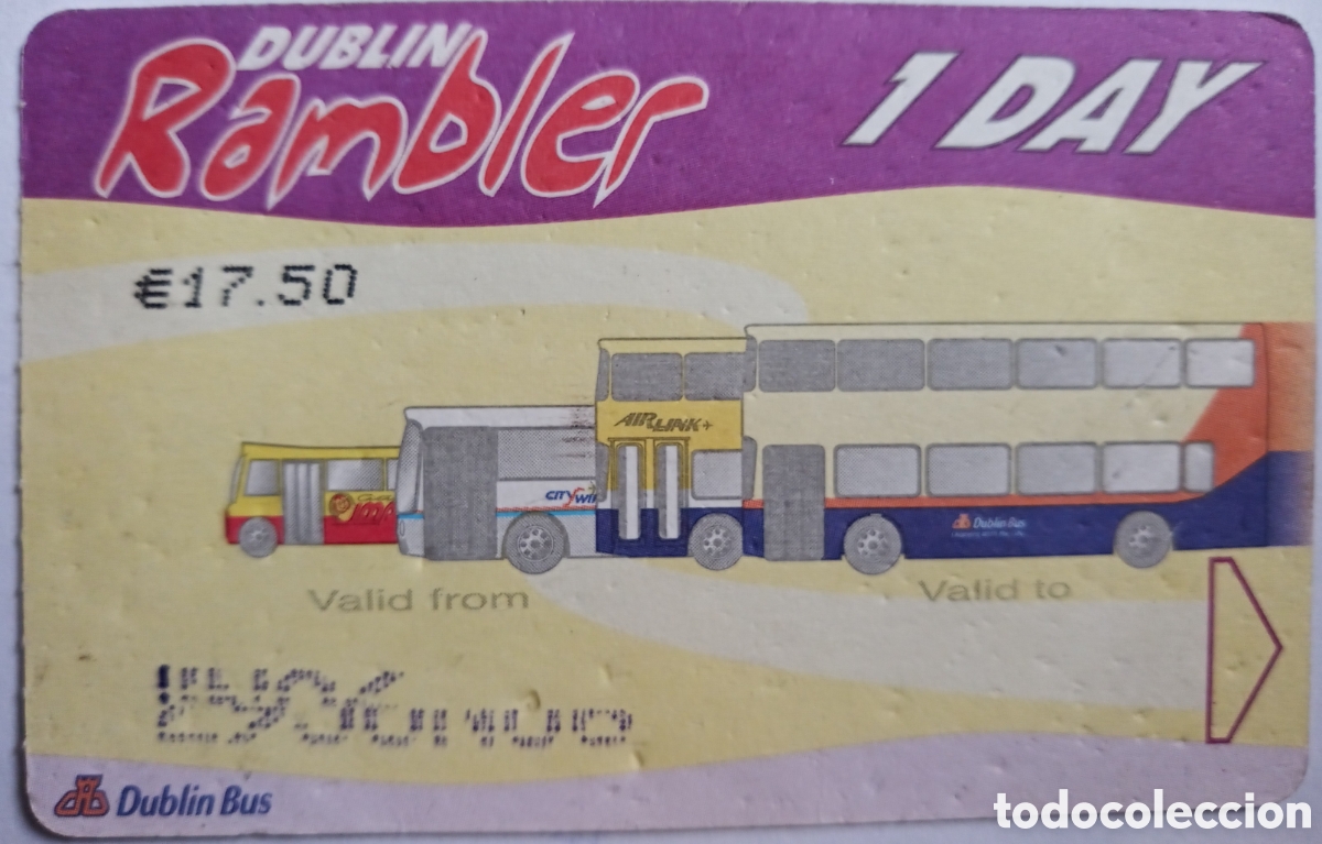 Collectables Transport Tickets: BILLETE TRANSPORTE DE DUBL&Iacute;N