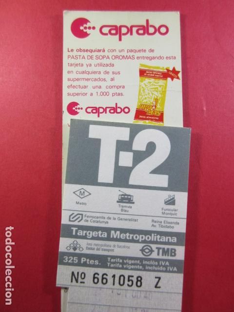 Collectables Transport Tickets: TARJETA RESISTIVA - Ref: COL_RESISTIVA - COL_RES_T2 - 1989/90 - GRIS - 325 PESETAS