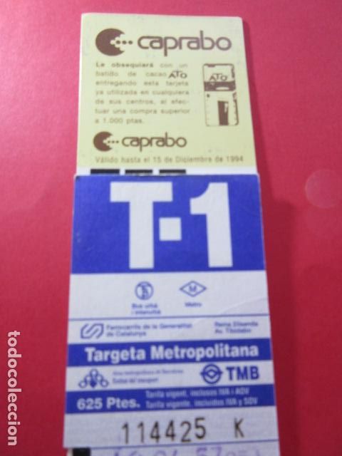 Collectables Transport Tickets: TARJETA RESISTIVA - Ref: COL_RESISTIVA - COL_RES_T1 - 1994 - AZUL - 625 PESETAS - LETRA SERIE NEGRA