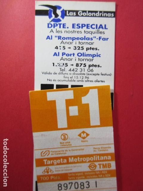 Collectables Transport Tickets: TARJETA RESISTIVA - Ref: COL_RESISTIVA - COL_RES_T1 - 1996 - NARANJA - 700 PESETAS NEBOT