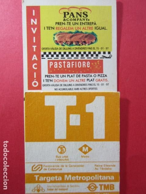 Collectables Transport Tickets: TARJETA RESISTIVA - Ref: COL_RESISTIVA - COL_RES_T1 - 1996 - NARANJA - 700 PESETAS CALMELL