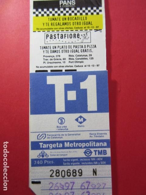 Collectables Transport Tickets: TARJETA RESISTIVA - Ref: COL_RESISTIVA - COL_RES_T1 - 1997 - AZUL - 740 PESETAS - NEBOT