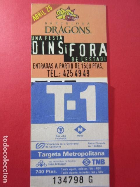 Collectables Transport Tickets: TARJETA RESISTIVA - Ref: COL_RESISTIVA - COL_RES_T1 - 1997 - AZUL - 740 PESETAS - CALMELL