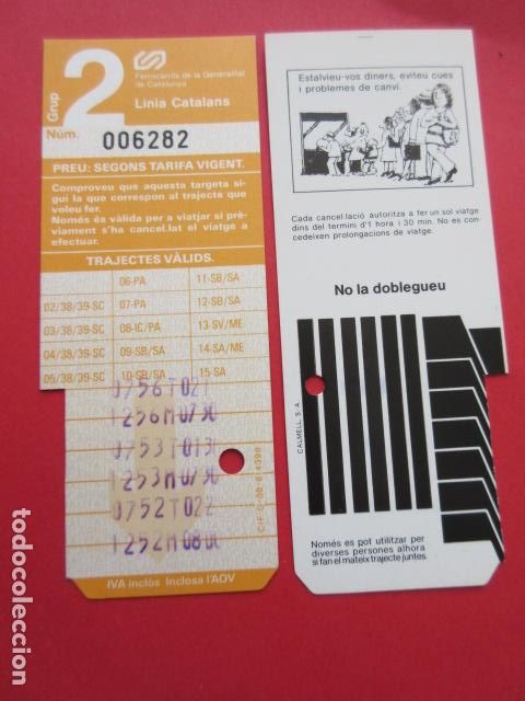 Collectables Transport Tickets: TARJETA RESISTIVA - Ref: COL_RESISTIVA - COL_RES_FGC - FERROCARRILES GENERALITAT VER FOTO TODAS DIFE