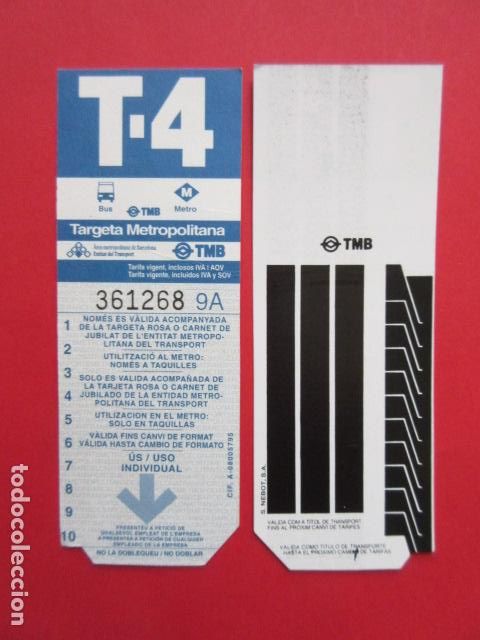 Sammeln von Fahrkarten: TARJETA RESISTIVA - Ref: COL_RESISTIVA - COL_RES_RR - 1 TARJETA //OJO SIN USAR// VER FOTOS