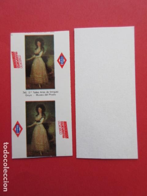 Collectables Transport Tickets: 1 BILLETE METRO DE MADRID GOYA SIN USAR NO PASADO POR LAS MAQUINAS PARA IMPRESION