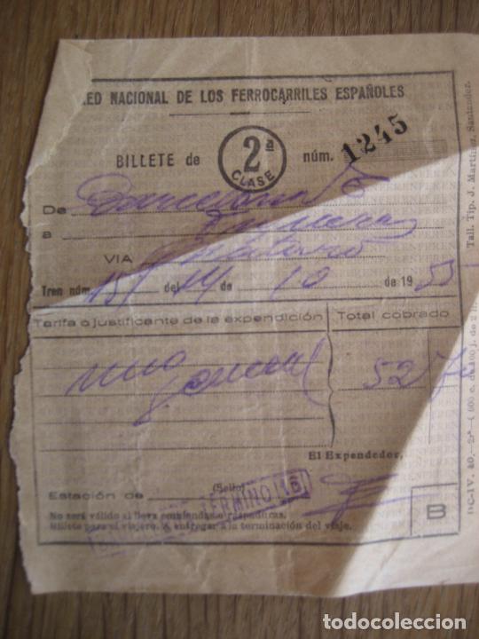 Sammeln von Fahrkarten: Barcelona- Figueras, Via MataroBillete de 2 clase. A&ntilde;o 1955