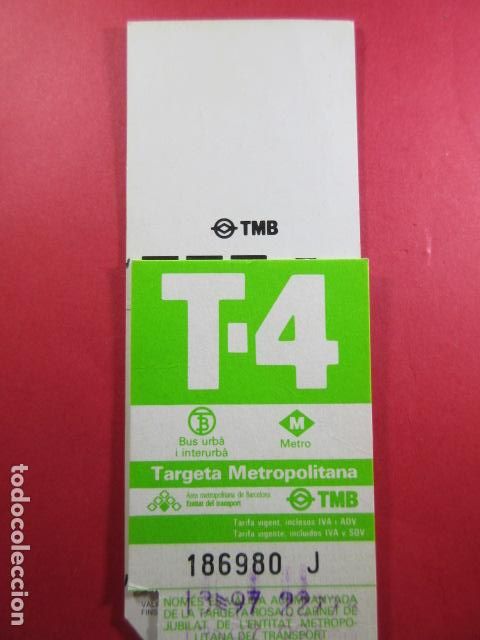 Collectables Transport Tickets: TARJETA RESISTIVA - Ref: COL_RESISTIVA - COL_RES_T4 - 1997 - VERDE - SIN PRECIO - TARIFA VIGENTE