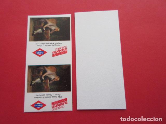 Collectables Transport Tickets: 1 BILLETE METRO DE MADRID GOYA SIN USAR NO PASADO POR LAS MAQUINAS PARA IMPRESION