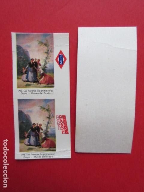 Collectables Transport Tickets: 1 BILLETE METRO DE MADRID GOYA SIN USAR NO PASADO POR LAS MAQUINAS PARA IMPRESION