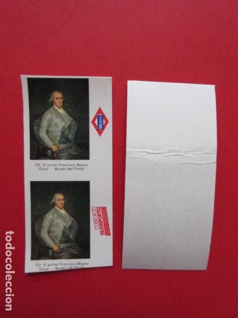 Collectables Transport Tickets: 1 BILLETE METRO DE MADRID GOYA SIN USAR NO PASADO POR LAS MAQUINAS PARA IMPRESION