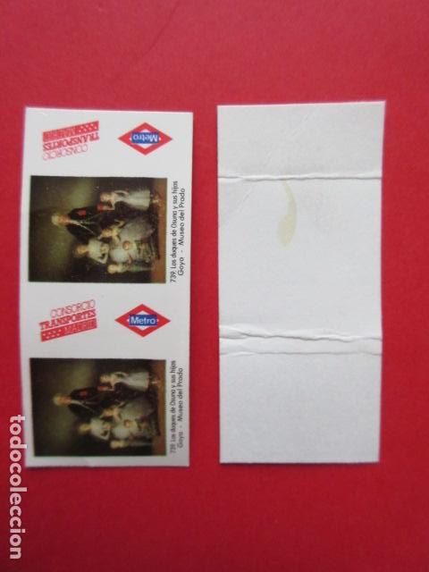 Collectables Transport Tickets: 1 BILLETE METRO DE MADRID GOYA SIN USAR NO PASADO POR LAS MAQUINAS PARA IMPRESION