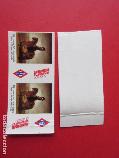 Collectables Transport Tickets: 1 BILLETE METRO DE MADRID GOYA SIN USAR NO PASADO POR LAS MAQUINAS PARA IMPRESION