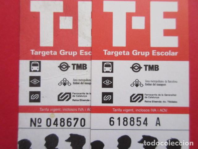 Sammeln von Fahrkarten: TARJETA RESISTIVA - Ref: COL_RESISTIVA - COL_RES_RR - 2 TARJETA T-E // SERIE SIN Y CON LETRA