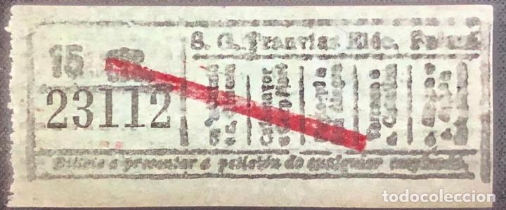 Collectionnisme Billets de transport: 2 Tickets A&ntilde;os 30 Trav&iacute;as El&eacute;ctricos Palma . Visado y sin visar