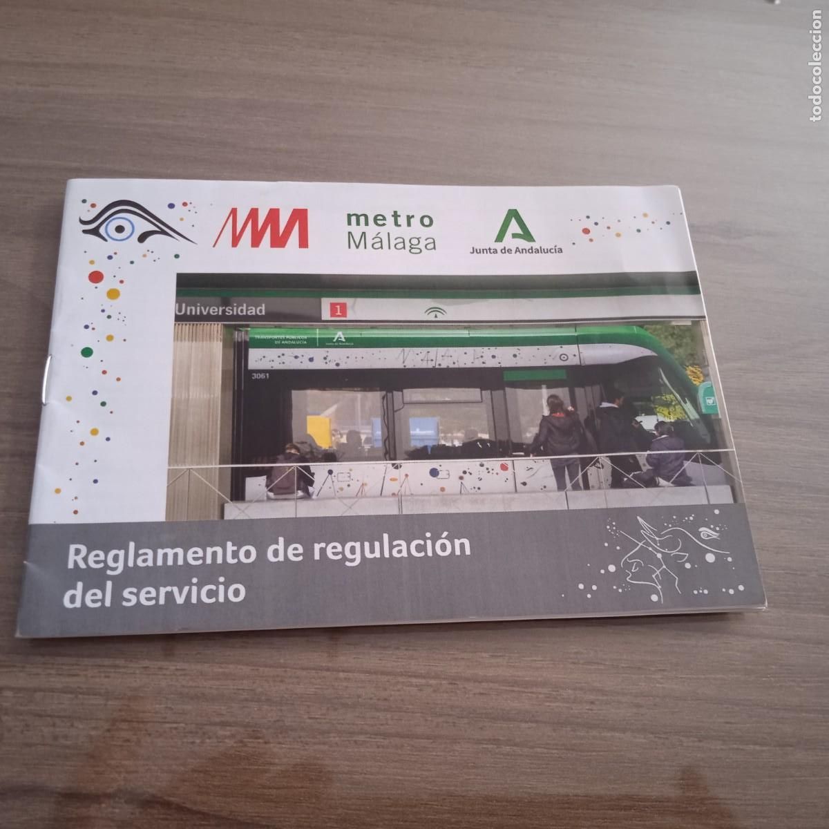 Collectionnisme Billets de transport: Metro de M&aacute;laga. Reglamento de regulaci&oacute;n del servicio