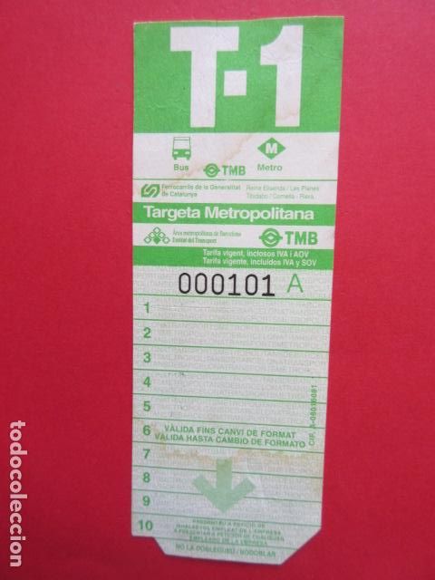 Sammeln von Fahrkarten: TARJETA RESISTIVA - Ref: COL_RESISTIVA - COL_RES_RR - 1 TARJETA T1 VIRGEN SIN USAR PANS PASTAFIORE