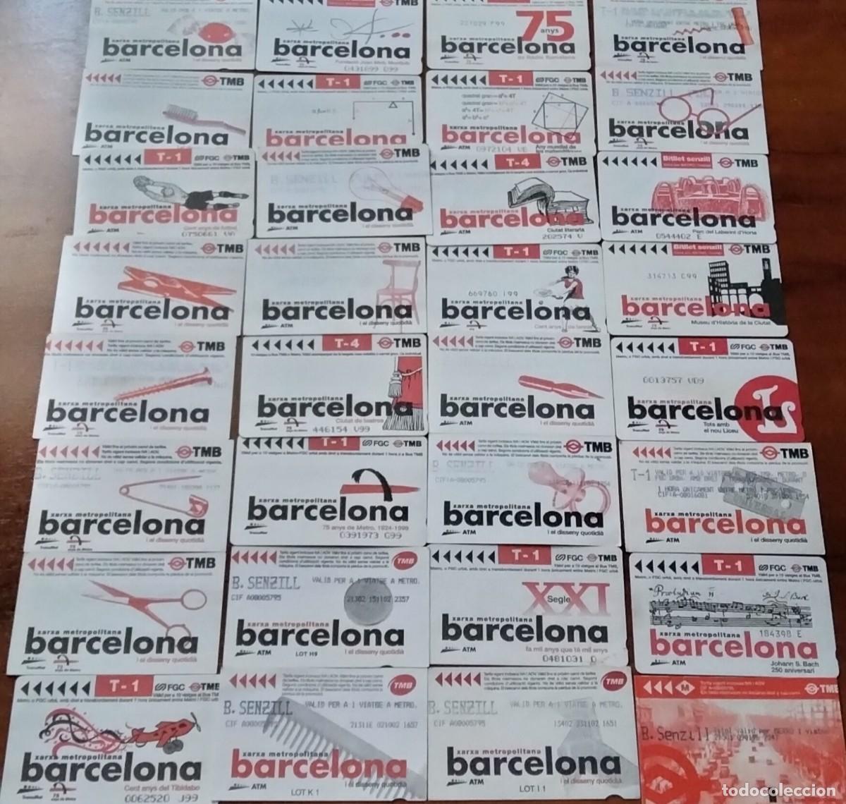 Collectionnisme Billets de transport: Tarjetas de metro Barcelona